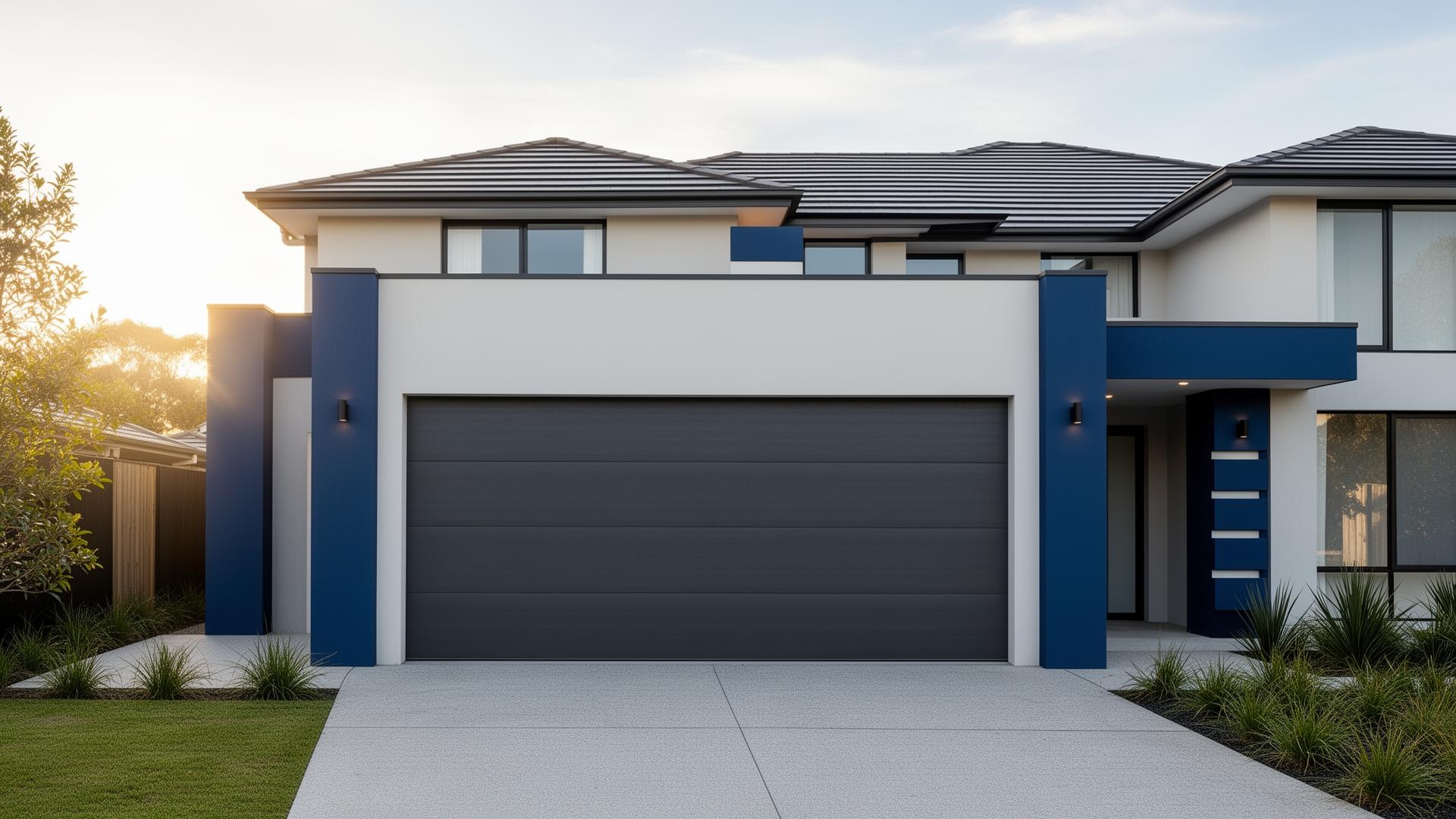 Modern garage door installation in Akron